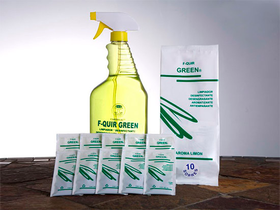 CADI México: Coordinación, Asesoría y Diseño Ambiental CDMX. Producto de limpieza F-QUIR GREEN